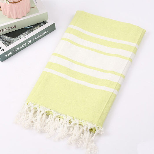 Cozy Coastal: Cotton Turkish Tassel Towel